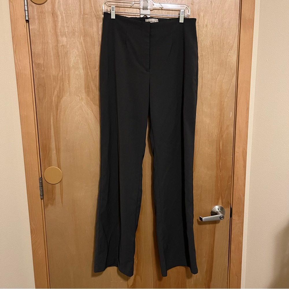Abercrombie & Fitch Dark Grey Wide Leg Pants